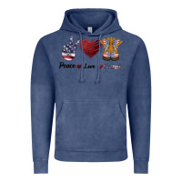 Vintage Denim Peace Love Veteran Vintage Hoodie - Bettercallsaul