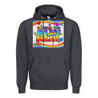 Smoke Always An Ally Pride LGBTQ+ Tumbler Zipper Hoodie - BundleAndBundleShop