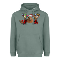 Sage Joy Longhorn Heavyweight Hoodie - CowhideDigitalArt