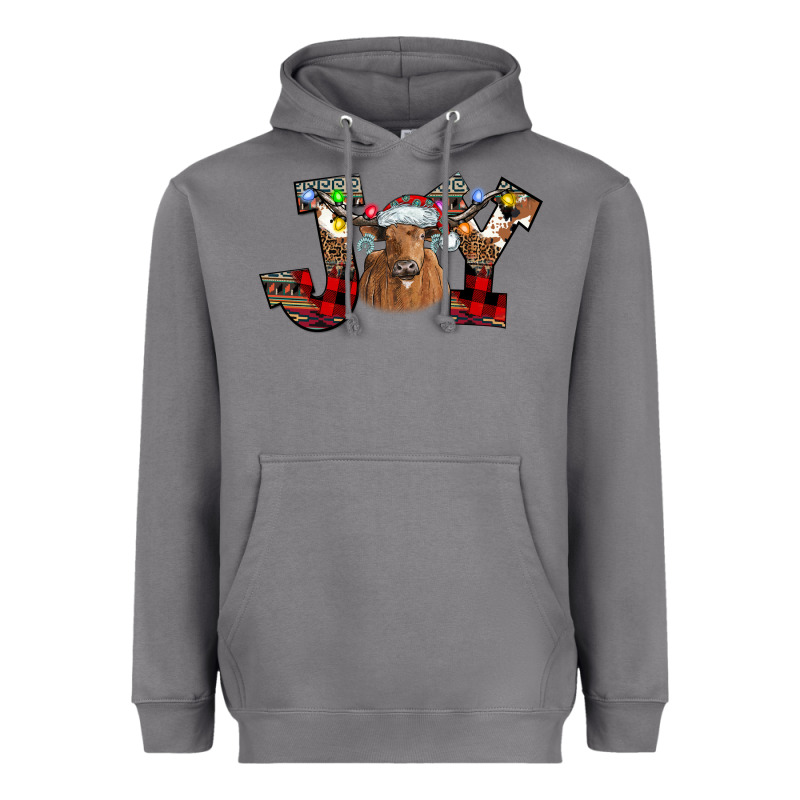 Joy Longhorn Heavyweight Hoodie by CowhideDigitalArt | Teevron