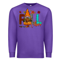 Purple Fall Vibes Premium Sweatshirt - CowhideDigitalArt