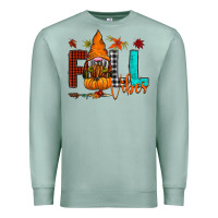 Seafoam Fall Vibes Premium Sweatshirt - CowhideDigitalArt