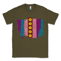Army Green Western Farm Life Sunflower Brush Strokes Classic Tee - Bettercallsaul
