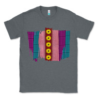 Charcoal Heather Western Farm Life Sunflower Brush Strokes Classic Tee - Bettercallsaul