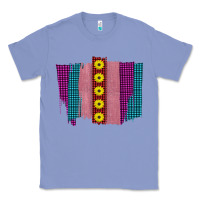 Colony Blue Western Farm Life Sunflower Brush Strokes Classic Tee - Bettercallsaul