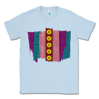 Dusty Blue Western Farm Life Sunflower Brush Strokes Classic Tee - Bettercallsaul
