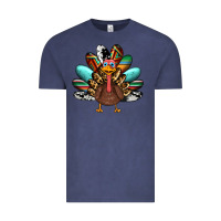 Vintage Denim thanksgiving turkey Vintage Tee - RanaPortraitStore