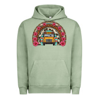 School Bus Leopard Cowhide Rainbow Urban Hoodie | Teevron