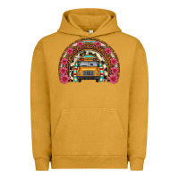 Pigment Peanut Butter school bus leopard cowhide rainbow Urban Hoodie - Artiststas