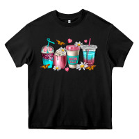 Black mom fuel coffee cups Heavy Core Tee - NancyCooperArtShop