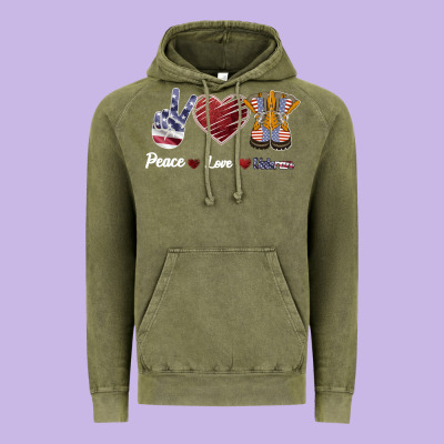 Peace Love Veteran Vintage Hoodie Designed By Bettercallsaul