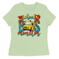 Matcha school bus monitor Ladies Tee - NancyCooperArtShop