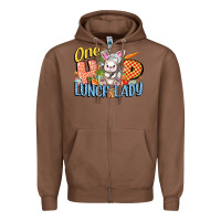 Chestnut one hip lunch lady easter day Zipper Hoodie - FaDigitalArtStudio