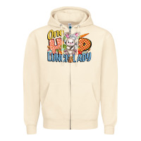 Sandshell one hip lunch lady easter day Zipper Hoodie - FaDigitalArtStudio