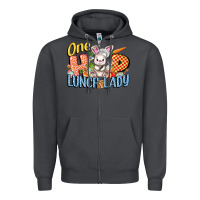 Smoke one hip lunch lady easter day Zipper Hoodie - FaDigitalArtStudio