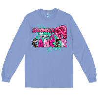 Colony Blue Stronger than Cancer Long Sleeve Tee - HowdyJamesFarm