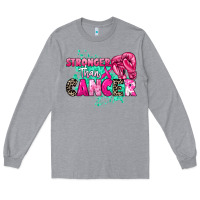 Heather Grey Stronger than Cancer Long Sleeve Tee - HowdyJamesFarm