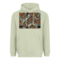 Matcha Dog Pattern Heavyweight Hoodie - CowhideDigitalArt