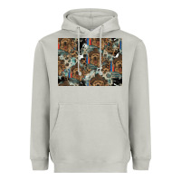 Moon Dust Dog Pattern Heavyweight Hoodie - CowhideDigitalArt