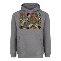 Storm Dog Pattern Heavyweight Hoodie - CowhideDigitalArt