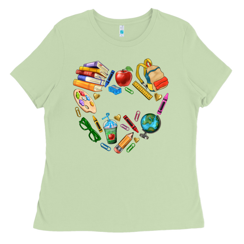 Teacher Heart Custom Ladies Tee by NancyCooperArtShop | Teevron