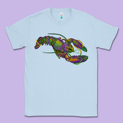 Mardi Gras Lobster Classic Tee Designed By Ranaportraitstore