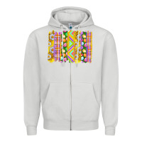 Dove Grey Easter Brushstrokes Zipper Hoodie - BundleAndBundleShop