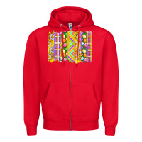 Red Easter Brushstrokes Zipper Hoodie - BundleAndBundleShop