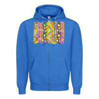 True Royal Easter Brushstrokes Zipper Hoodie - BundleAndBundleShop