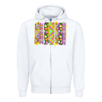 White Easter Brushstrokes Zipper Hoodie - BundleAndBundleShop