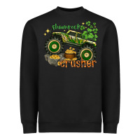 Black shamrock crusher st. patrick's day Heavyweight Sweatshirt - HowdyJamesFarm