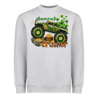 Shamrock Crusher St. Patrick's Day Heavyweight Sweatshirt | Teevron