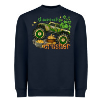 Navy shamrock crusher st. patrick's day Heavyweight Sweatshirt - HowdyJamesFarm