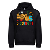 Black i'm 5 and digging it Urban Hoodie - Artiststas