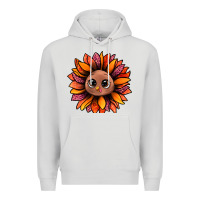 Dove Grey turkey sunflower bbs Premium Hoodie - BundleAndBundleShop