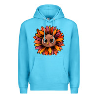 Ocean Blue turkey sunflower bbs Premium Hoodie - BundleAndBundleShop