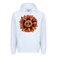 White turkey sunflower bbs Premium Hoodie - BundleAndBundleShop
