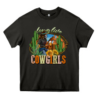 Asphalt long live cowgirls Heavy Core Tee - NancyCooperArtShop
