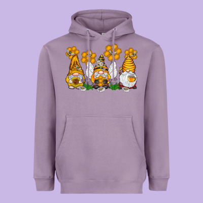 Honey Gnome Heavyweight Hoodie Designed By Cowhidedigitalart
