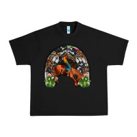 Black rodeo cowboy rainbow Urban Heavy Tee - JahusDesignShop