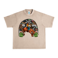 French Oak rodeo cowboy rainbow Urban Heavy Tee - JahusDesignShop