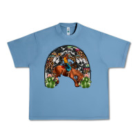 Pebble Blue rodeo cowboy rainbow Urban Heavy Tee - JahusDesignShop