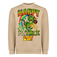 Mushroom Happy St. Patrex Day Heavyweight Sweatshirt - CowGirlArtShop