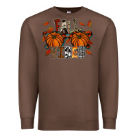 Chestnut autumn style with pumpkins Premium Sweatshirt - CowhideDigitalArt