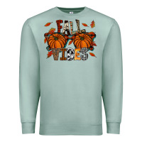 Autumn Style With Pumpkins Premium Sweatshirt | Teevron