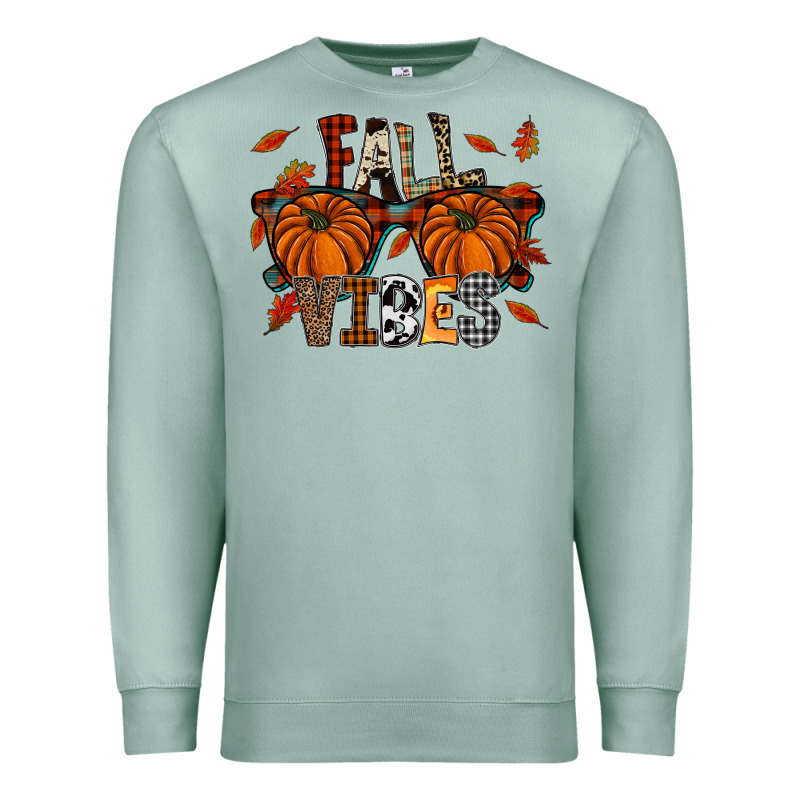 Autumn Style With Pumpkins Premium Sweatshirt by CowhideDigitalArt | Teevron