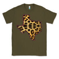 Army Green Western Texas Map Leopard Pattern Classic Tee - Bettercallsaul
