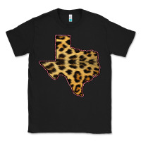 Black Western Texas Map Leopard Pattern Classic Tee - Bettercallsaul
