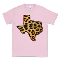 Bubblegum Pink Western Texas Map Leopard Pattern Classic Tee - Bettercallsaul