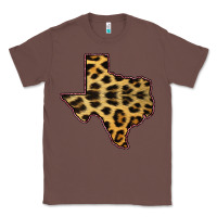 Chestnut Western Texas Map Leopard Pattern Classic Tee - Bettercallsaul